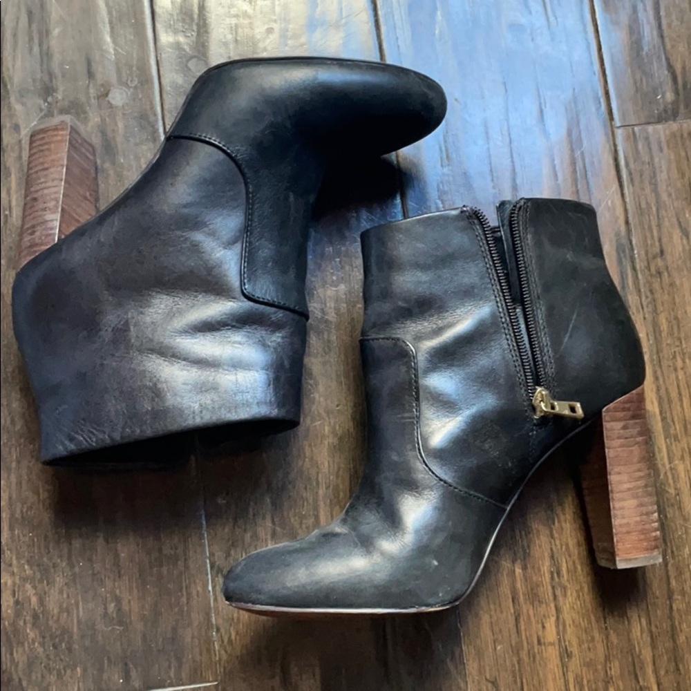 Leather ankle boots